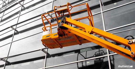 Grue monte charge elevateur - Nacelle façades