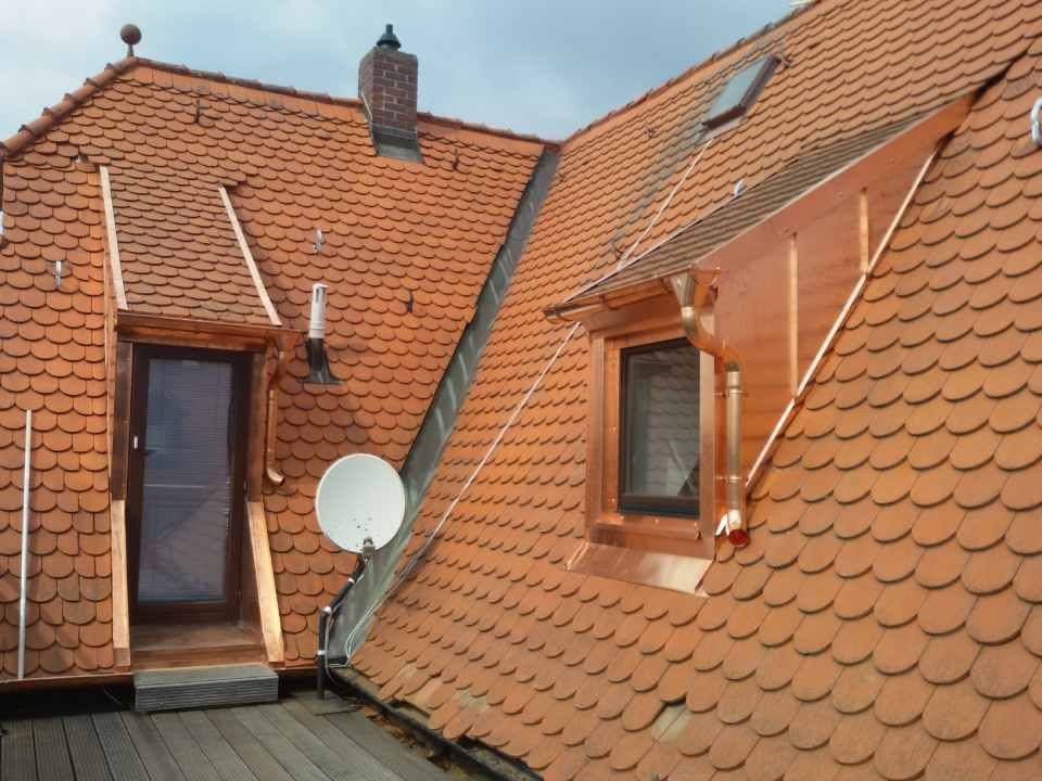 zwei Gauben mit Kupfer