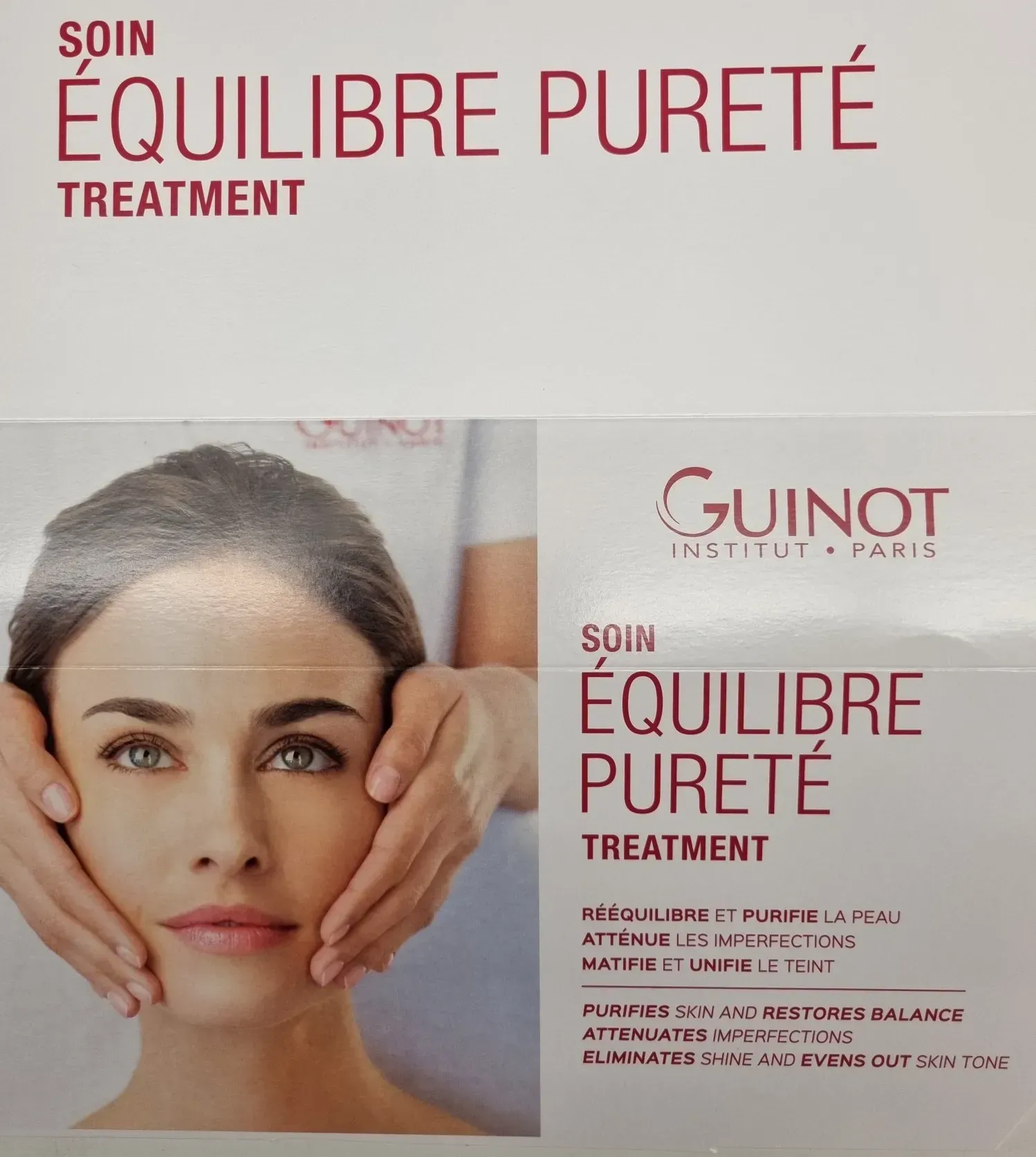Soin équilibre et pureté pour le visage Guinot