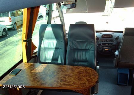 Una fotografía del interior de un autobús fue tomada el 22/12/05