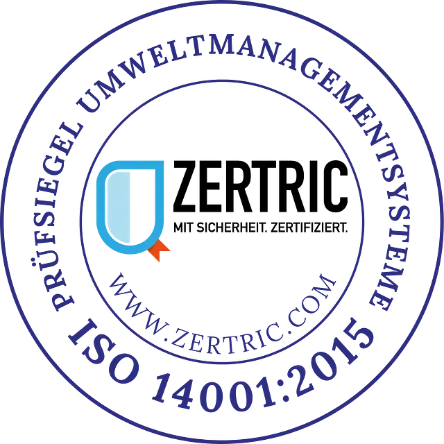 Ein Logo für Zertric ISO 14001 2015