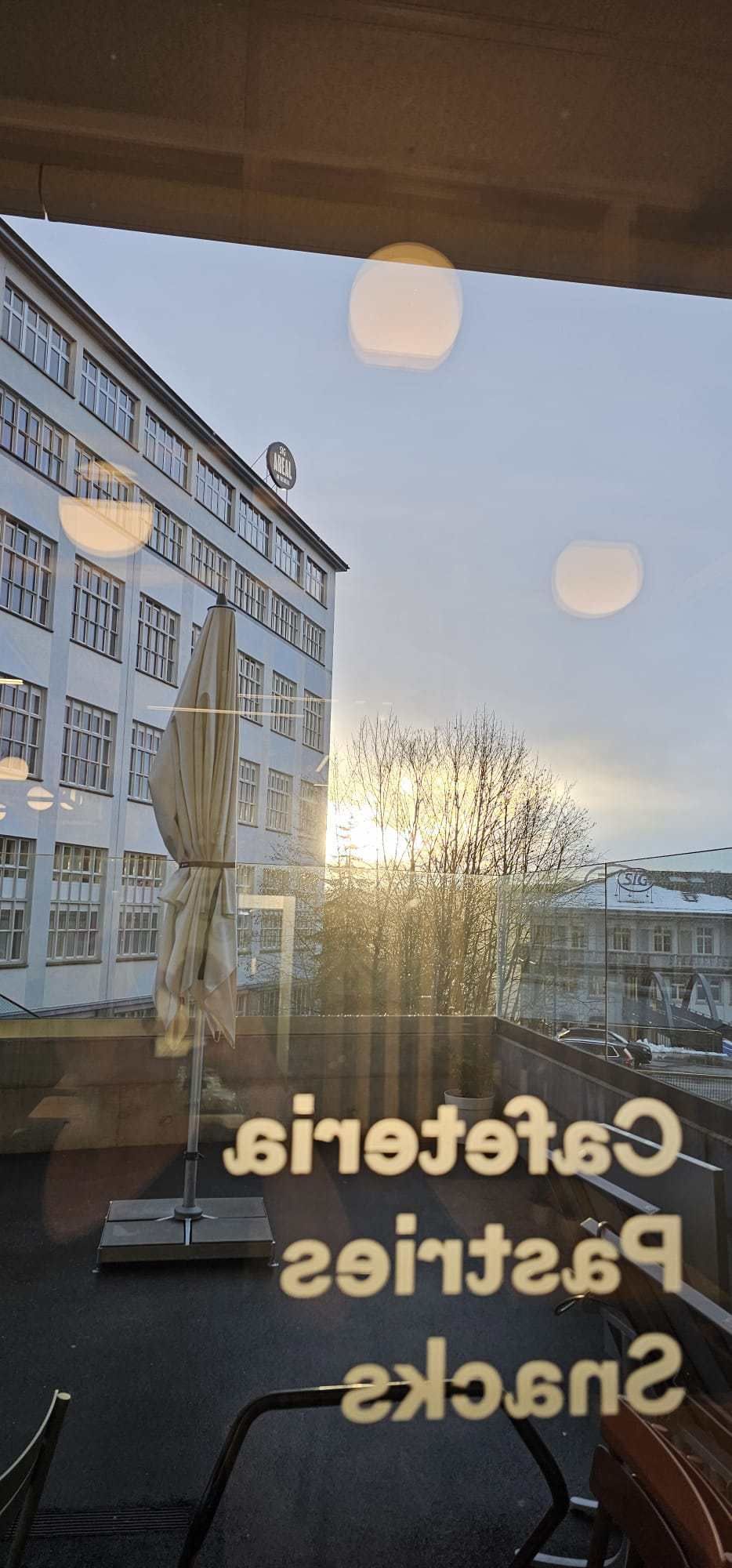 Ausblick von der YO MISMO Cafeteria GmbH