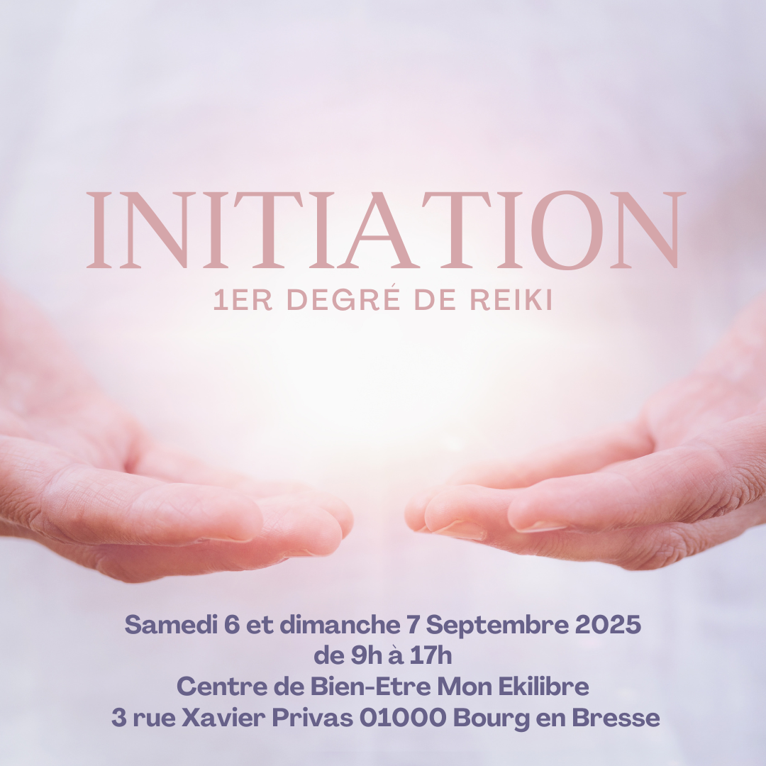Affiche d'initiation au premier degré de Reiki