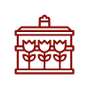 Icon Sarg mit Blumen