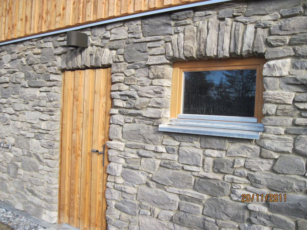 Geo Pietra Wand mit verfugung