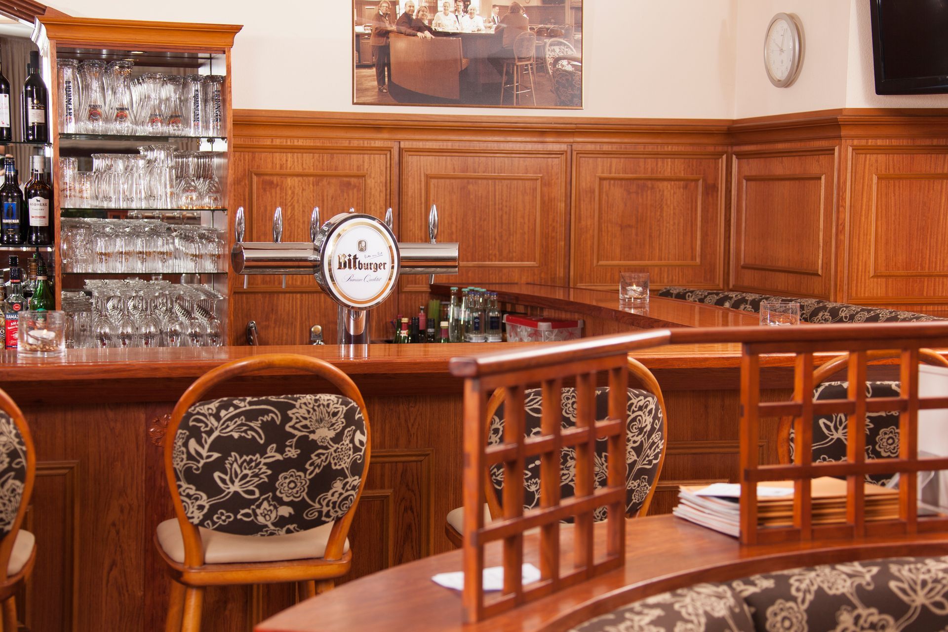 Eine Bar in einem Restaurant