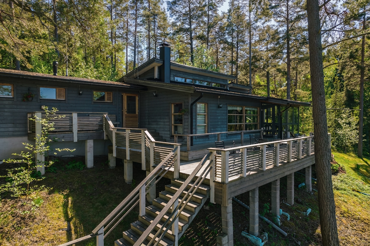 Villa Aaholli meren rannalla Paratiisisaarella