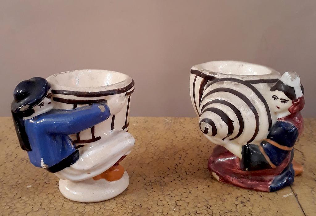 Coquetiers faïence Quimper Maillard