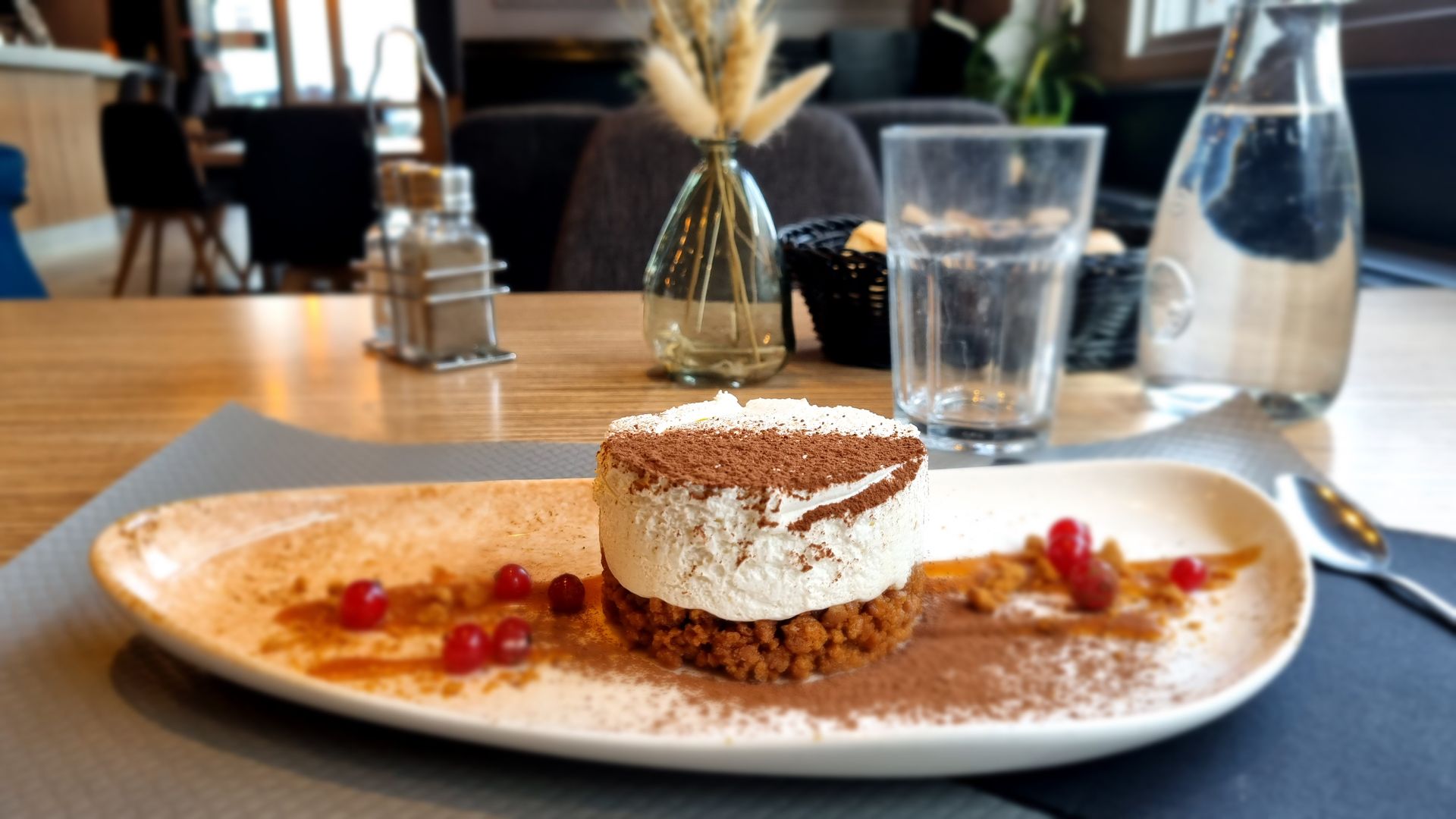 Dessert du jour : entremet chocolat coco