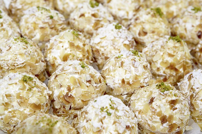 Mandeltörtchen mit Vanillefüllung