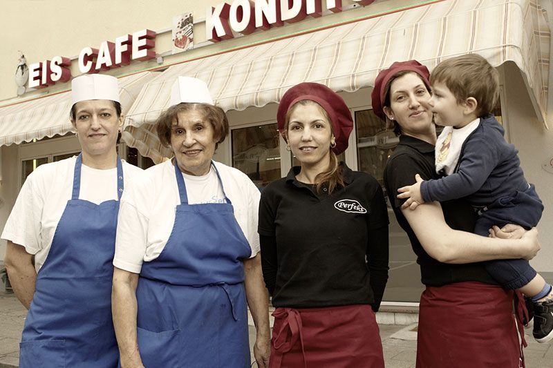 Team von Eis Café Konditorei Perfekt