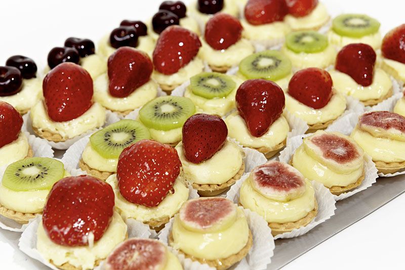 Tartaki Vanilletörtchen mit Fruchttopping