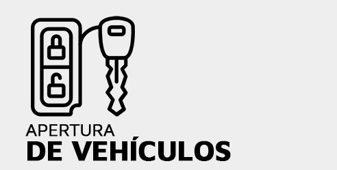 Un logotipo en blanco y negro para apertura de vehículos con llave de coche.