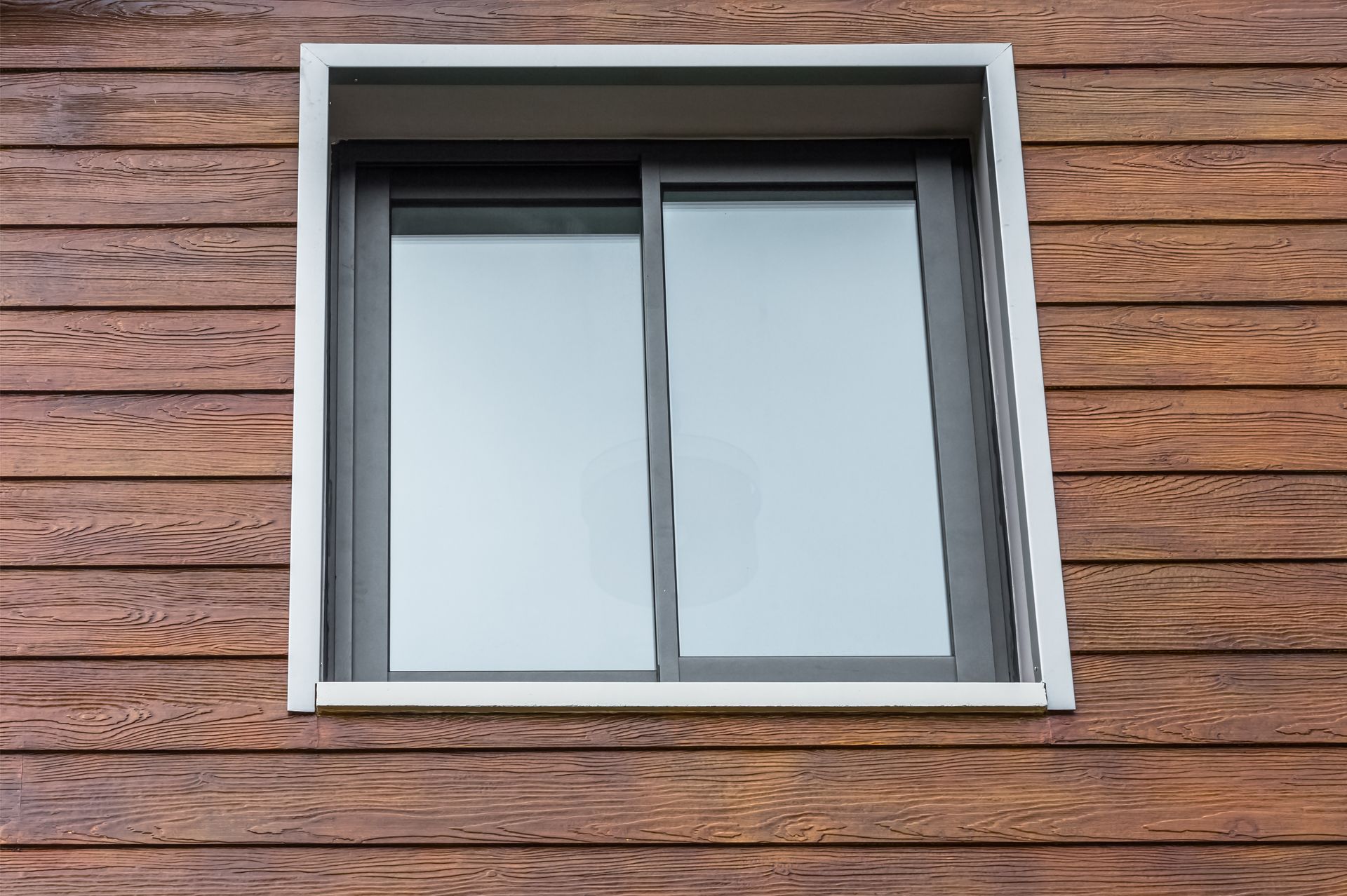 Une fenêtre en aluminium.