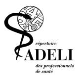 ADELI, répertoire des professionnels de santé