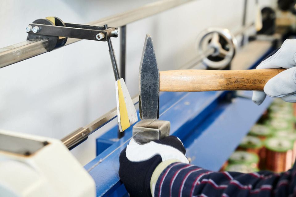 Adrian Heß arbeitet an einem Klavier, Foto von Harald Schlecker