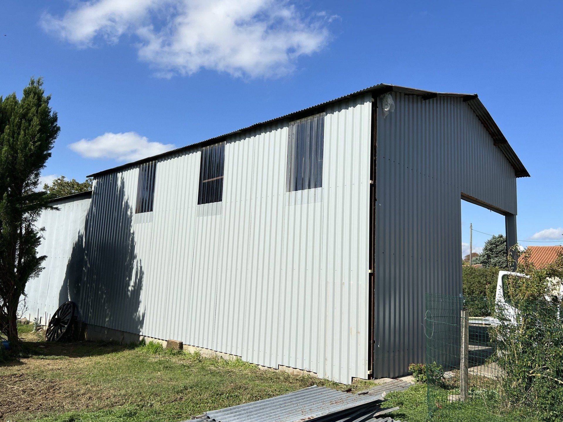 Rénovation isolation hangar