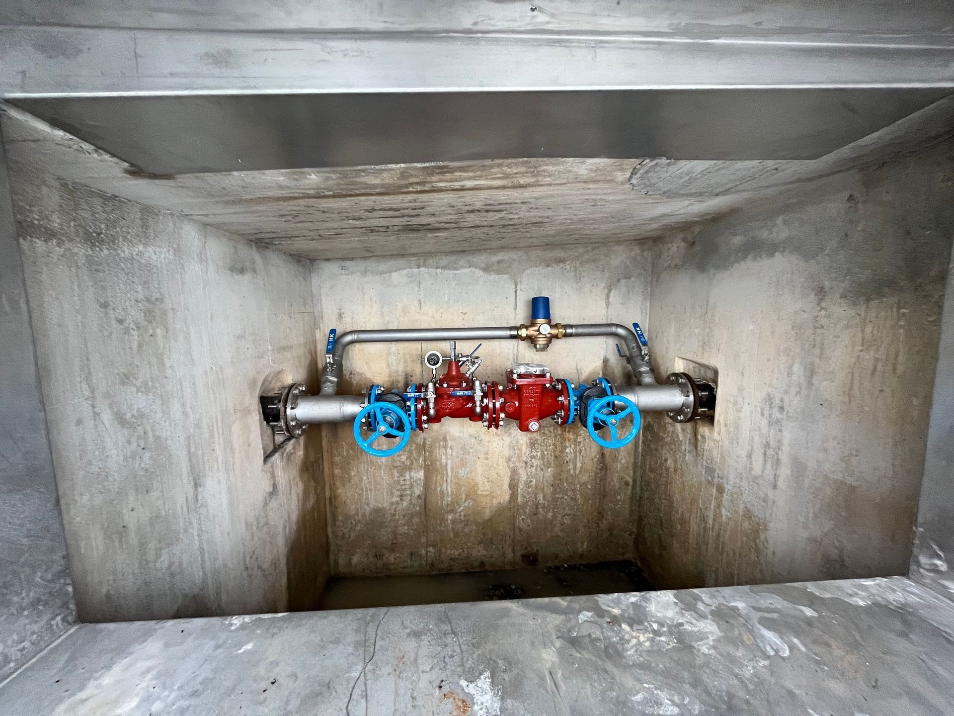 dettaglio di un impianto idrico industriale - Widmer wasser Technik Sagl