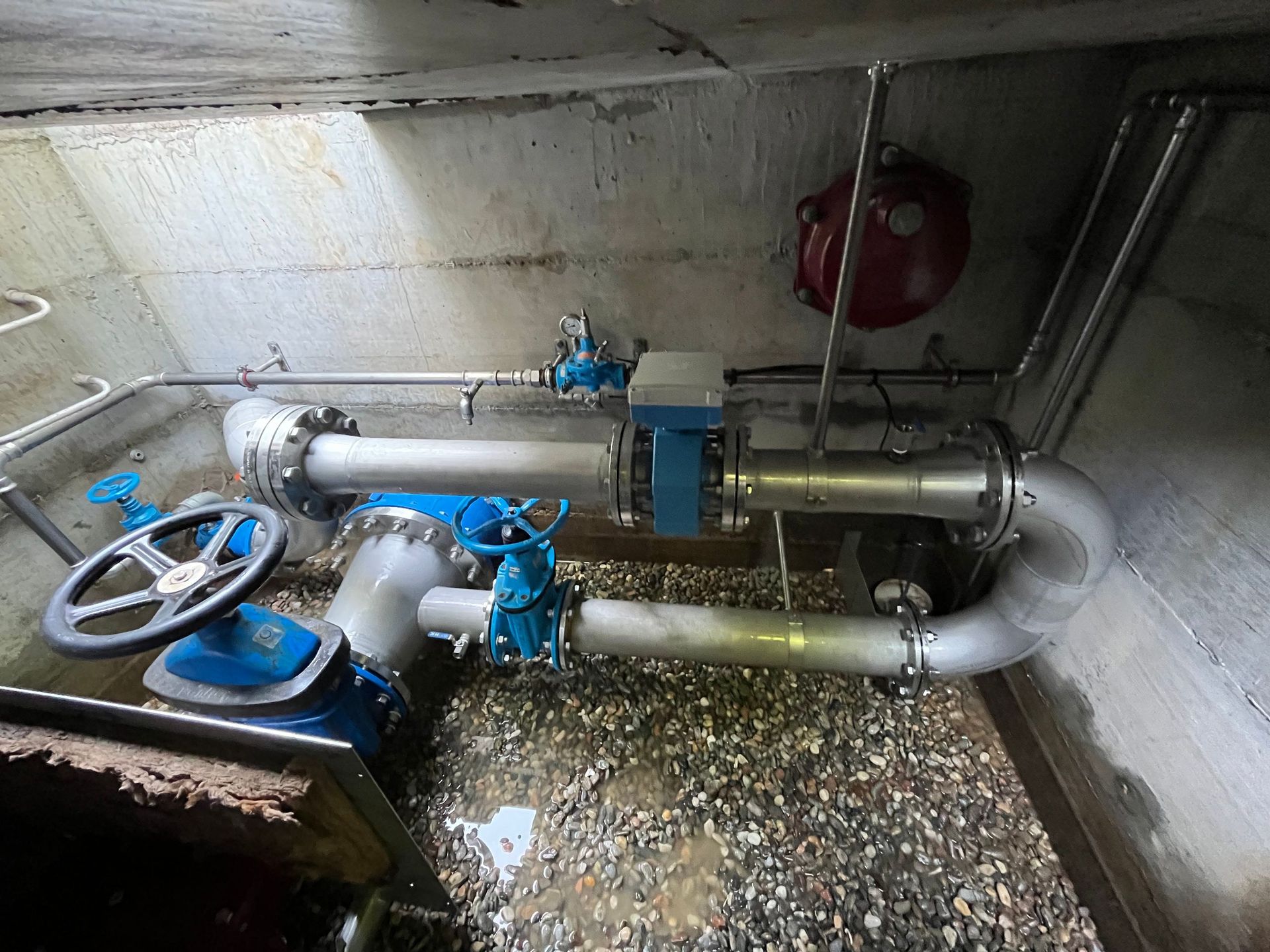 dettaglio di un impianto idrico industriale - Widmer wasser Technik Sagl