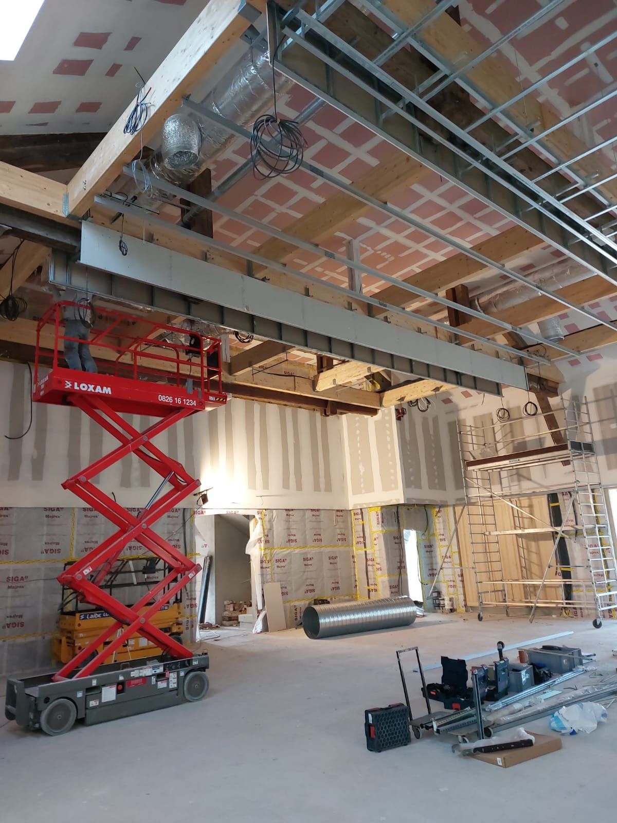 Installation de chauffage radiant