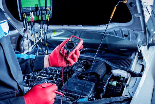 Test des connexions électrique d'un moteur