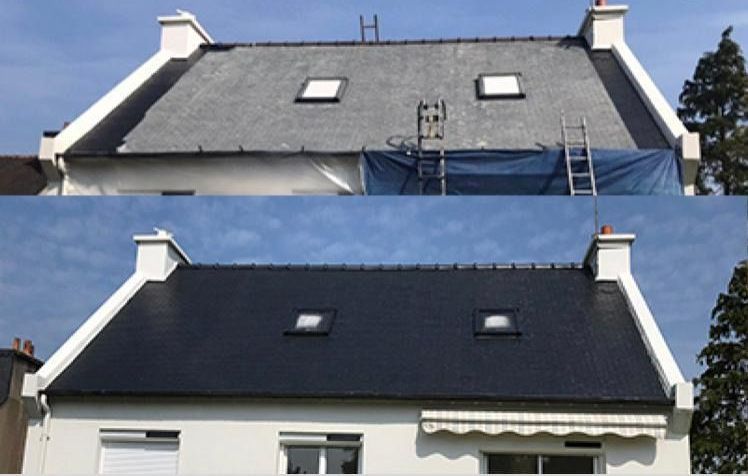 Toitures avant après