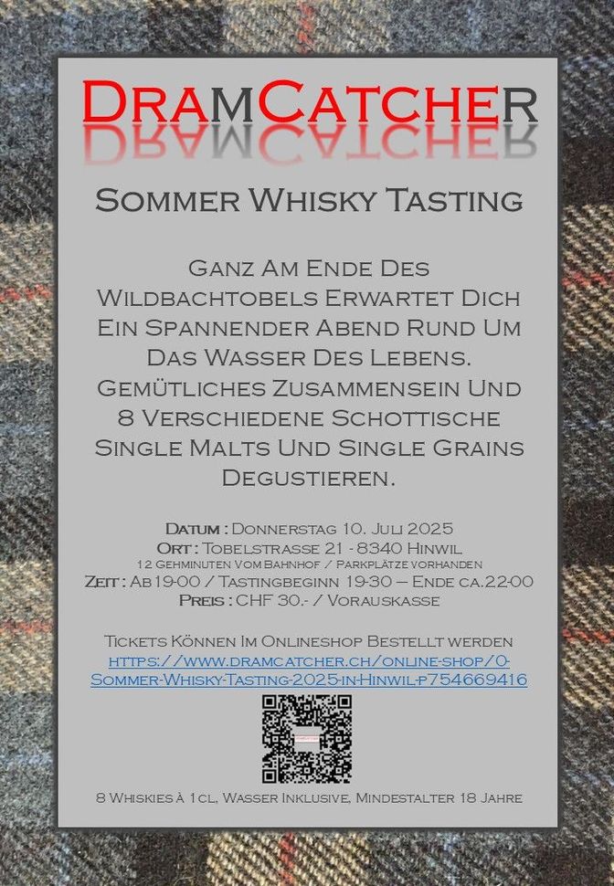 DramCatcher - Sommer Whisky Tasting in Hinwil
