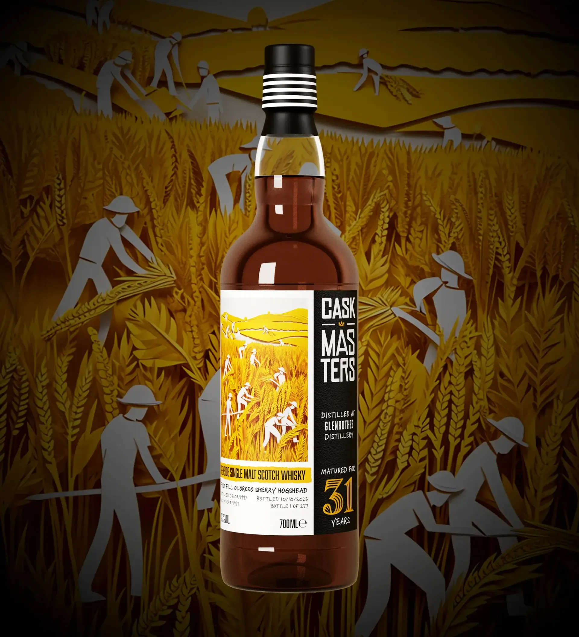 Brave New Spirits - Glenrothes - 31yo -  Speyside Single Malt Scotch Whisky
Finished in 1st fill Oloroso Sherry Hogshead
Strength:
43.7% ABV
Bottles:
277
Tasting Notes:
Dried figs, spiced orange, Werthers originals, toasted almonds