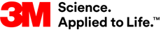 3M-Logo mit rotem „3M“ und schwarzem Slogan „Wissenschaft. Angewandt fürs Leben.“