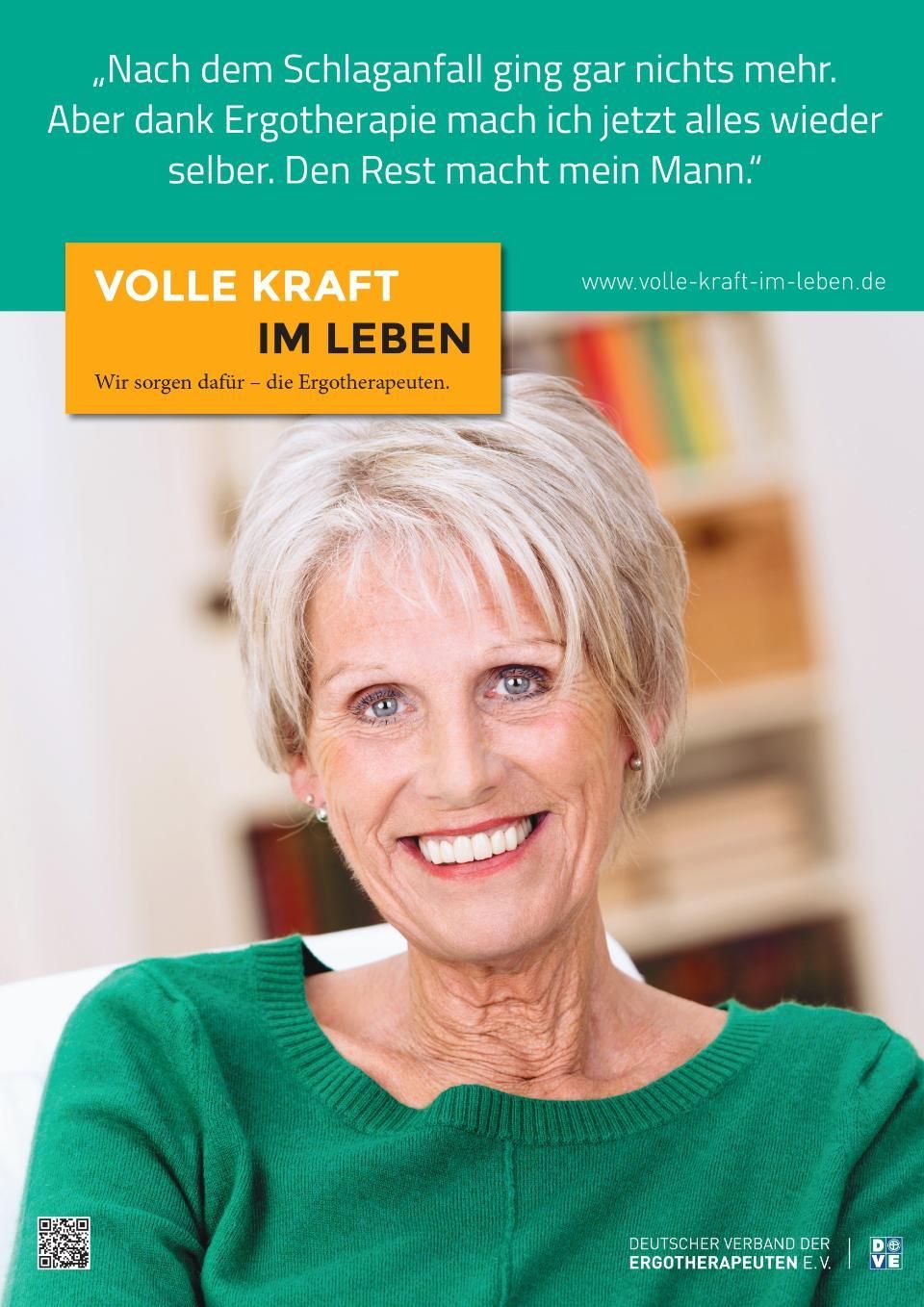 Praxis für Ergotherapie und Logopädie Brückner - ältere Dame lächelt in die Kamera