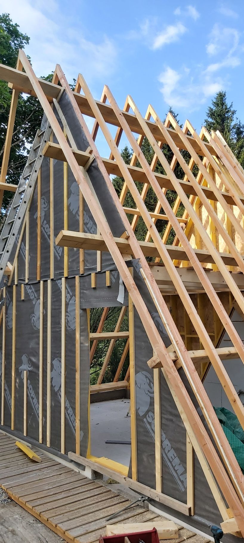 Construction d'une charpente traditionnelle