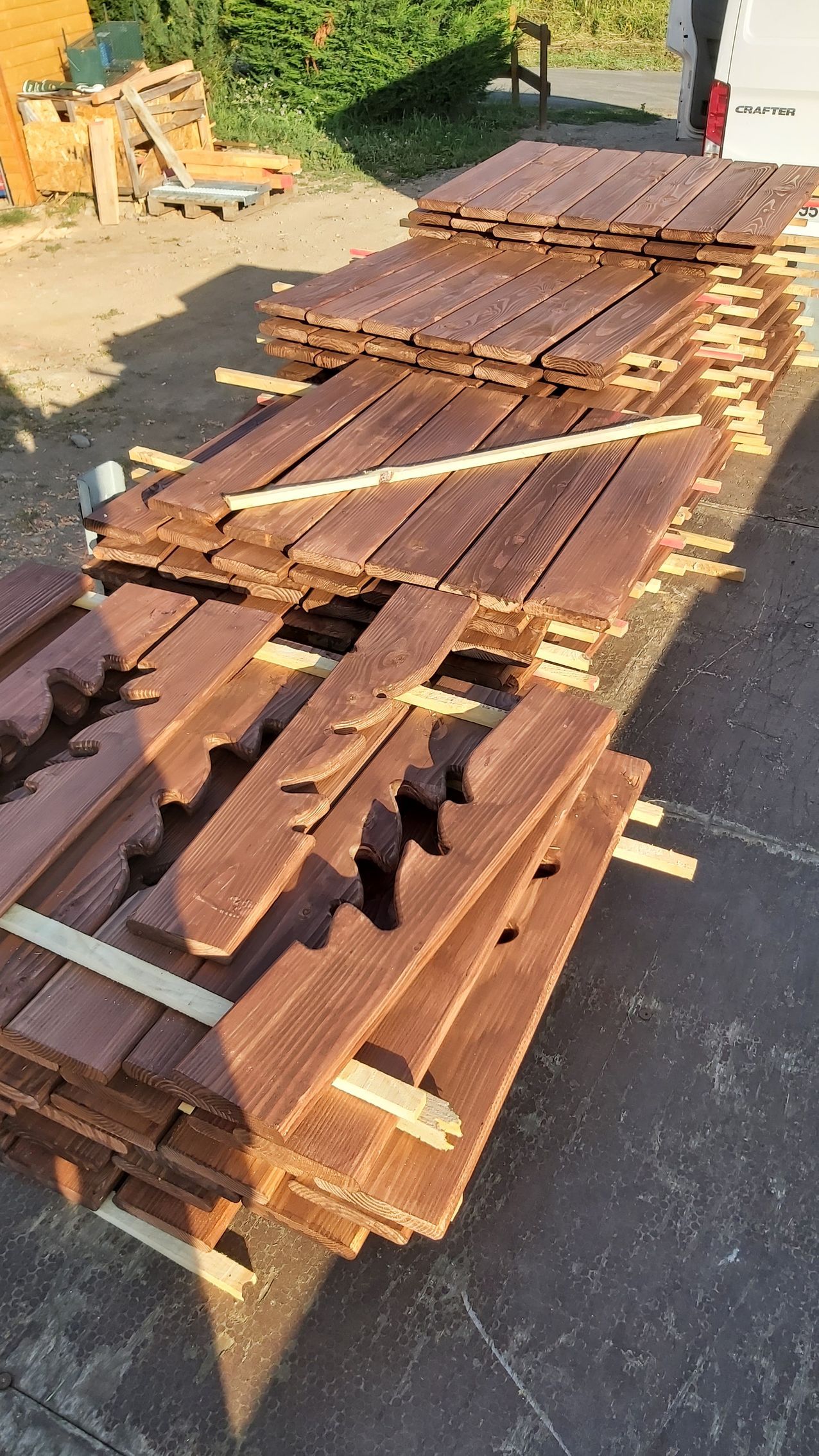 Aménagement d'un balcon en bois