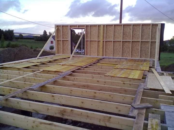Construction d'une ossature en bois