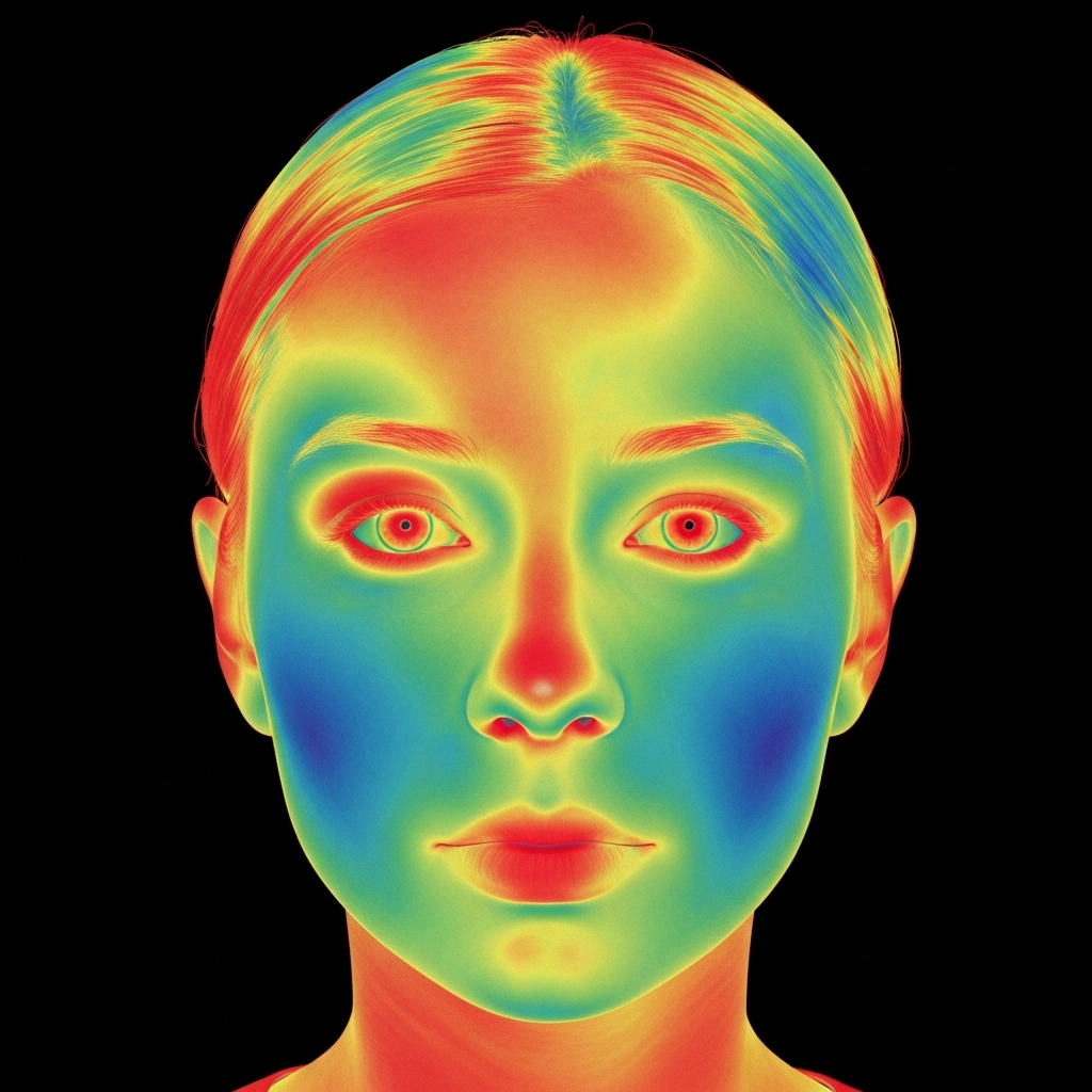 Une femme est assise sur une chaise, les yeux fermés, dans un salon de beauté.