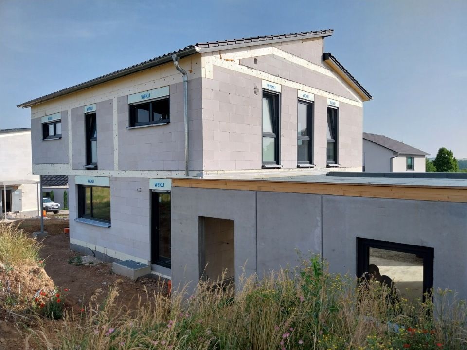 Haus wird gebaut, Arbeit der Keinert Baubetrieb GmbH & Co. KG