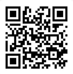 Un código QR en blanco y negro sobre un fondo blanco.