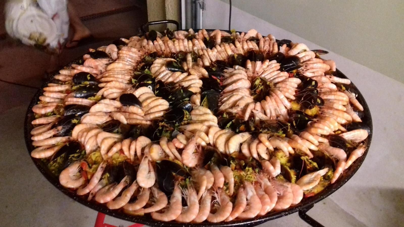 Plateau de paella 50 ans.