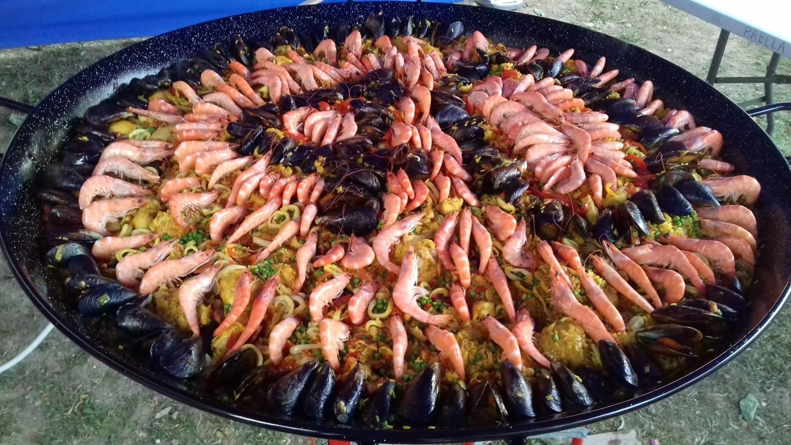 Plateau de paella pour anniversaire.