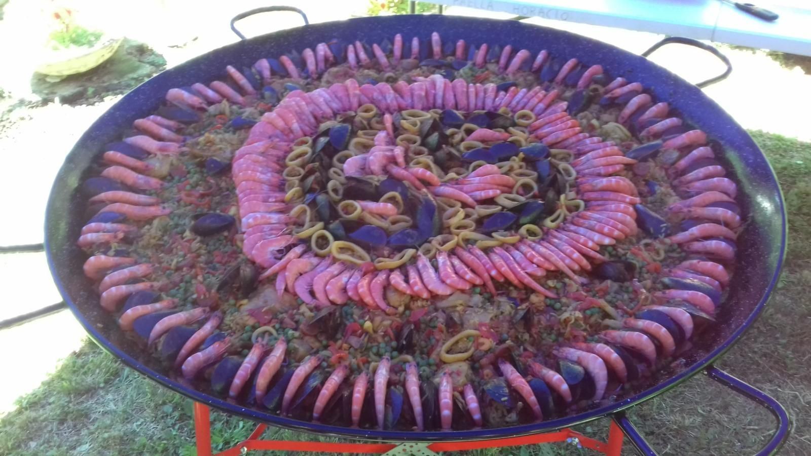 Plateau de paella 65 ans.