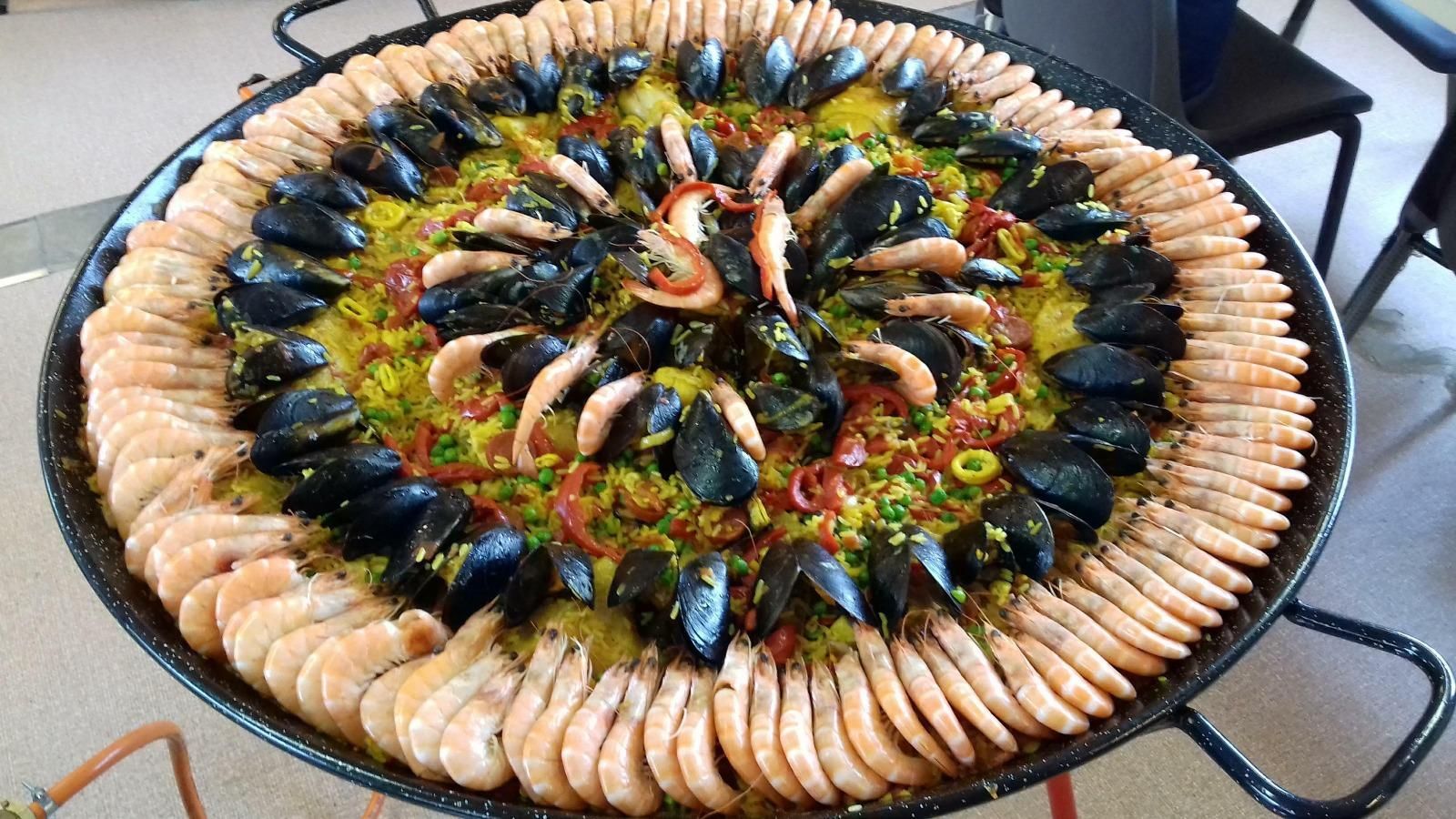Plateau de paella 51 ans.
