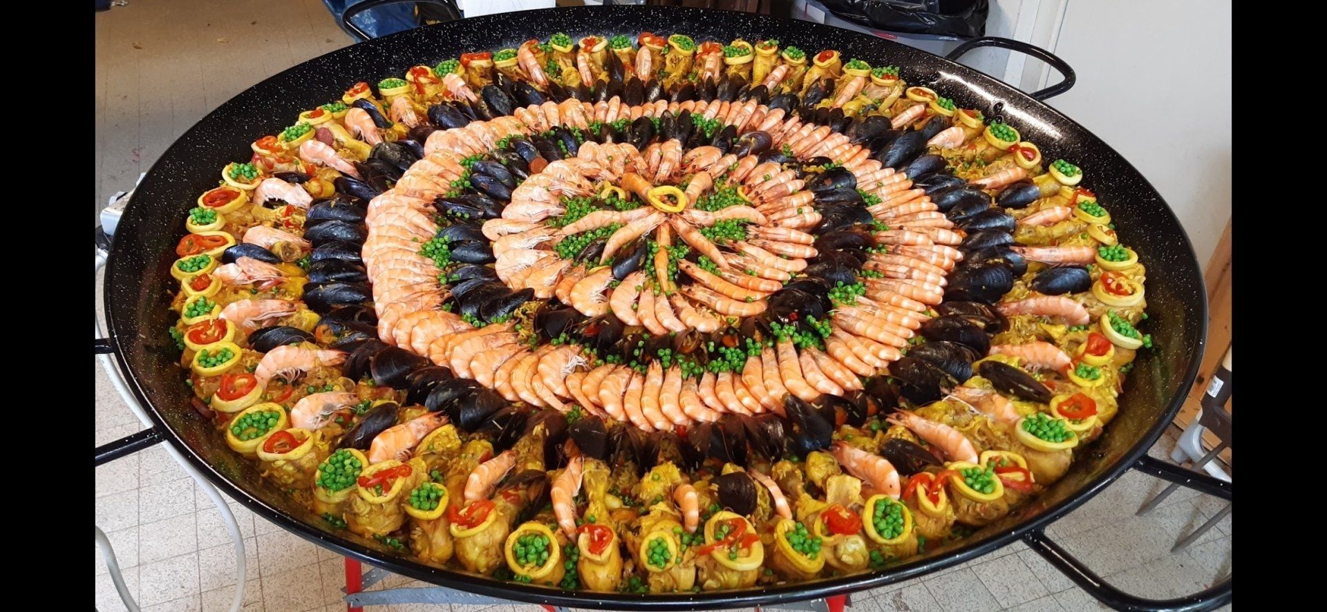 Plateau de paella.