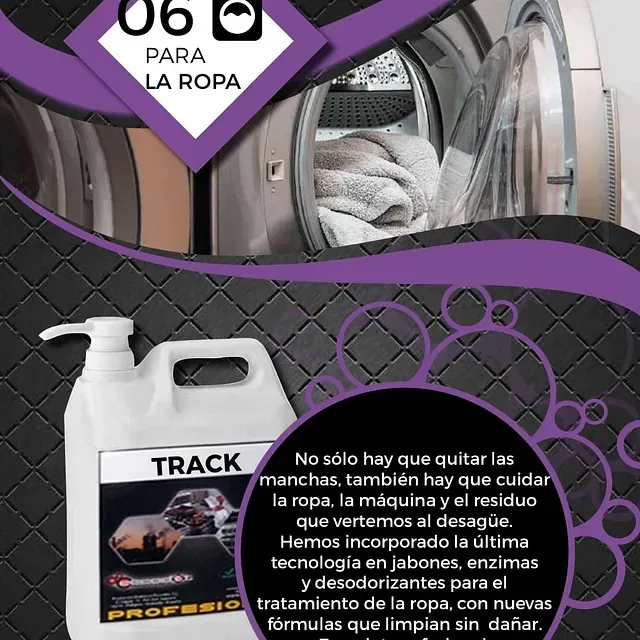 Una botella de pista está al lado de una lavadora.