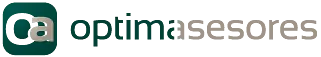 Logotipo de Optima Asesores, con 