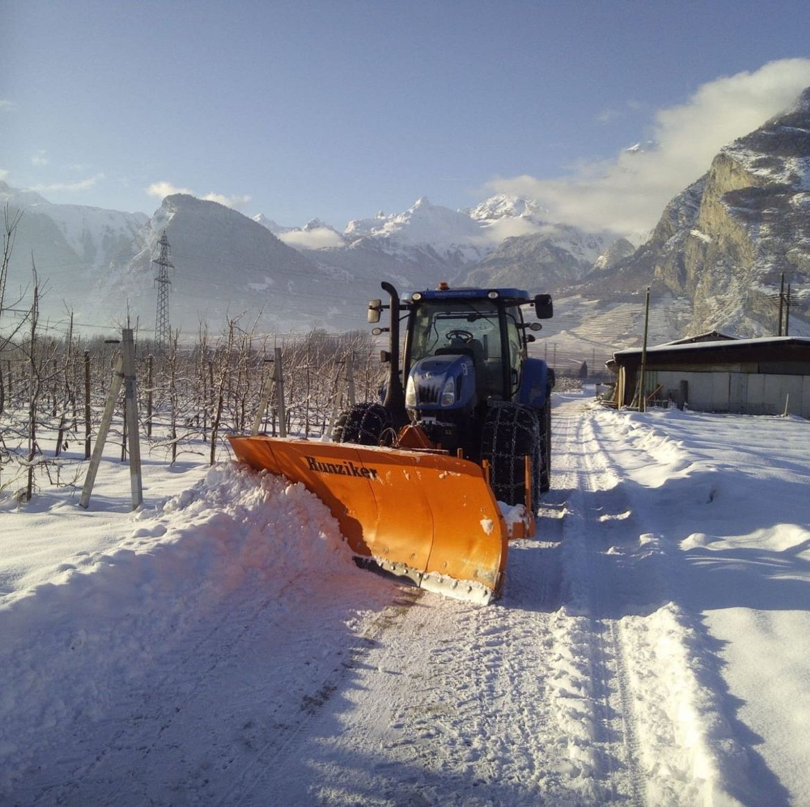 travaux de déneigement