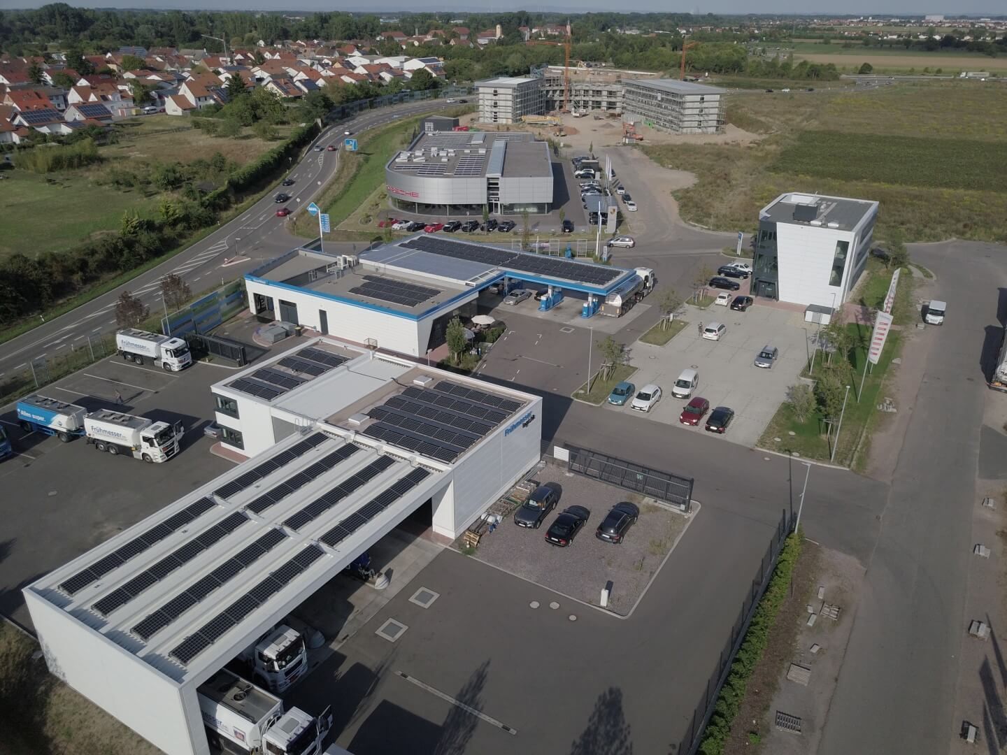 Die neue Firmenzentrale von Frühmesser Mineralölhandel in Landau