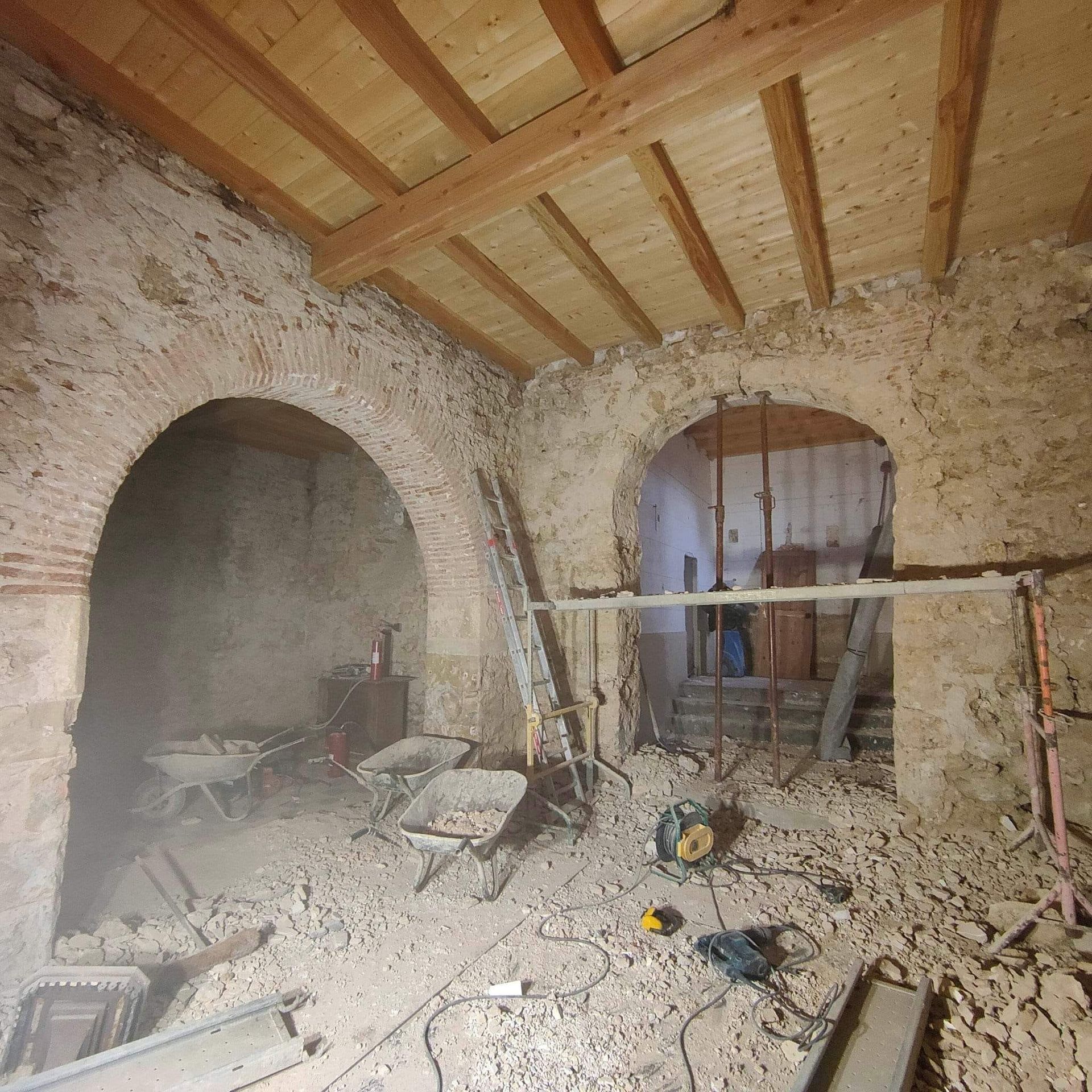 Rénovation intérieure d'une maison en pierre