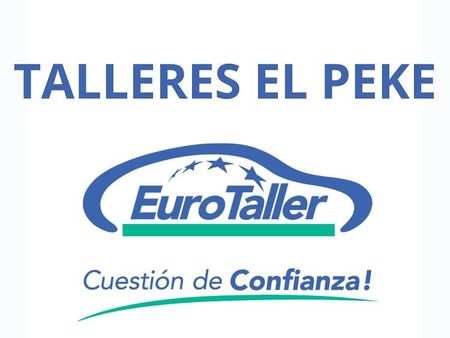 Logo for "Talleres El Peke" with "EuroTaller" branding and "Cuestión de Confianza!" text.