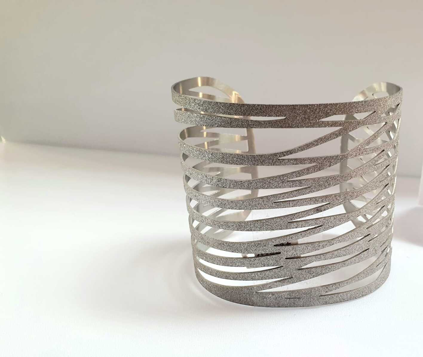 Bracelet large en argent