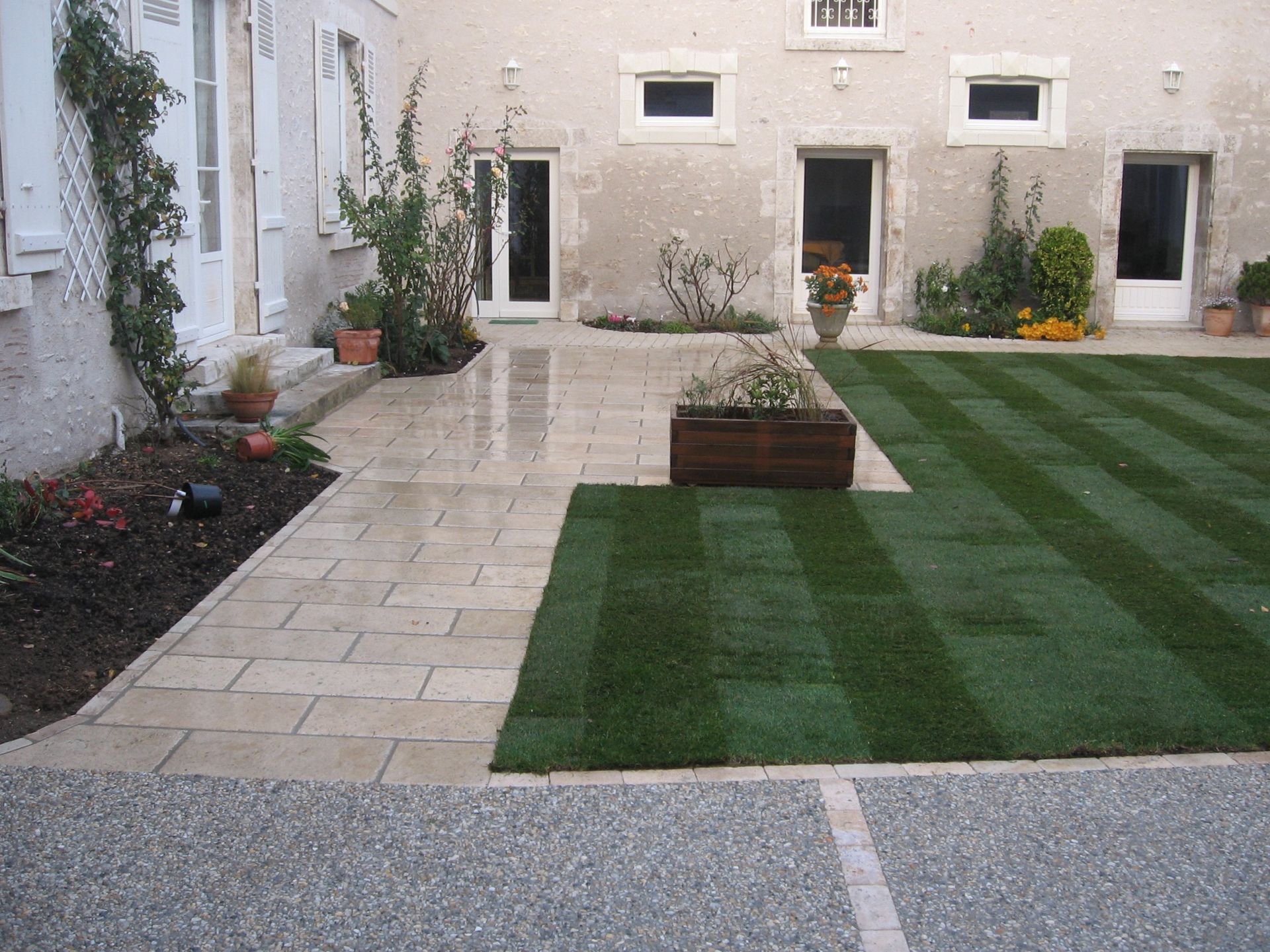 Création d'une terrasse