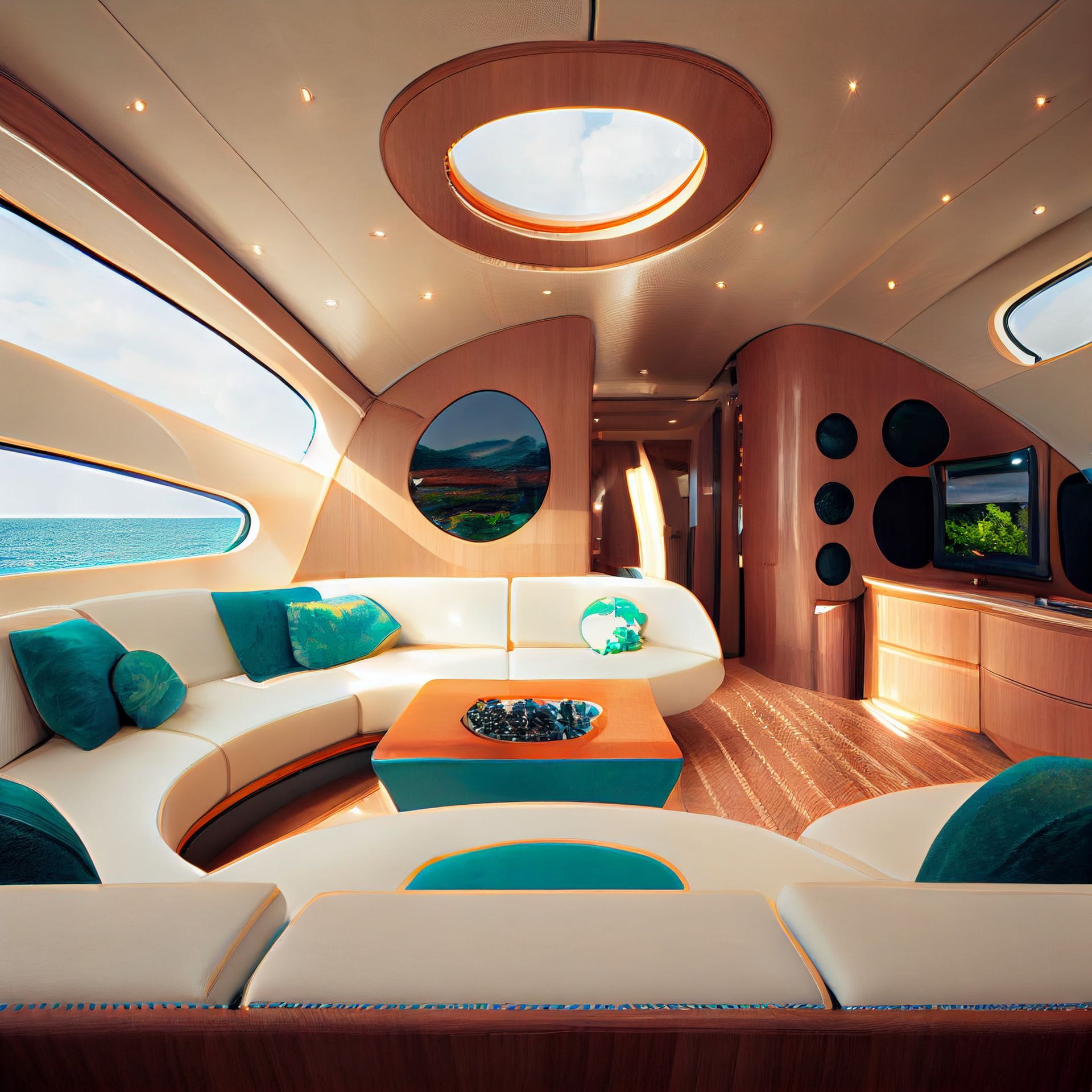 Siège de bateau de luxe